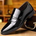 thumbnail image 6 of Dakaela Mens Dress Loafers Leather Business Slip on Oxford Shoes Classic Formal Wedding Sneakers Black 11.5, 6 of 8