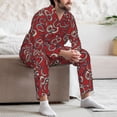 thumbnail image 7 of Lsque Snake Pattern Long Sleeve Pajama Set for Men - Soft 2-Piece Sleepwear and Loungewear Set with Pockets, Comfy Nightwear-XX-Large, 7 of 7