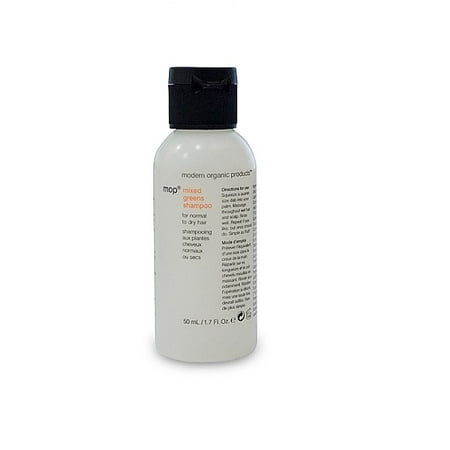 Modern Organic Products Mixed Greens Shampoo 1.7oz for Dry Hair Travel SIze