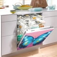 thumbnail image 4 of Coolnut Magnetic Dishwasher Stickers Blue Butterfly Portrait Kitchen Dishwasher Cover Sticker, Panel Decal Home Cabinet Appliances Stickers 20in W x 26in H Home Decor, 4 of 5