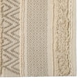 thumbnail image 5 of REDEARTH Area Rug - Hand Woven Exquisite 100% Cotton Artisan Made Area Rug, Reverisble, Eco Friendly, Boho, Rustic; (3'x5'; Taupe), 5 of 7