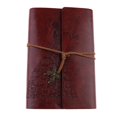 thumbnail image 4 of Cuaderno de viaje Cuaderno de Diario de material cuero Cuaderno Portátil de en para Dibujar, Diario, Tamaño de Papel A6 , Rojo marrón, 4 of 7