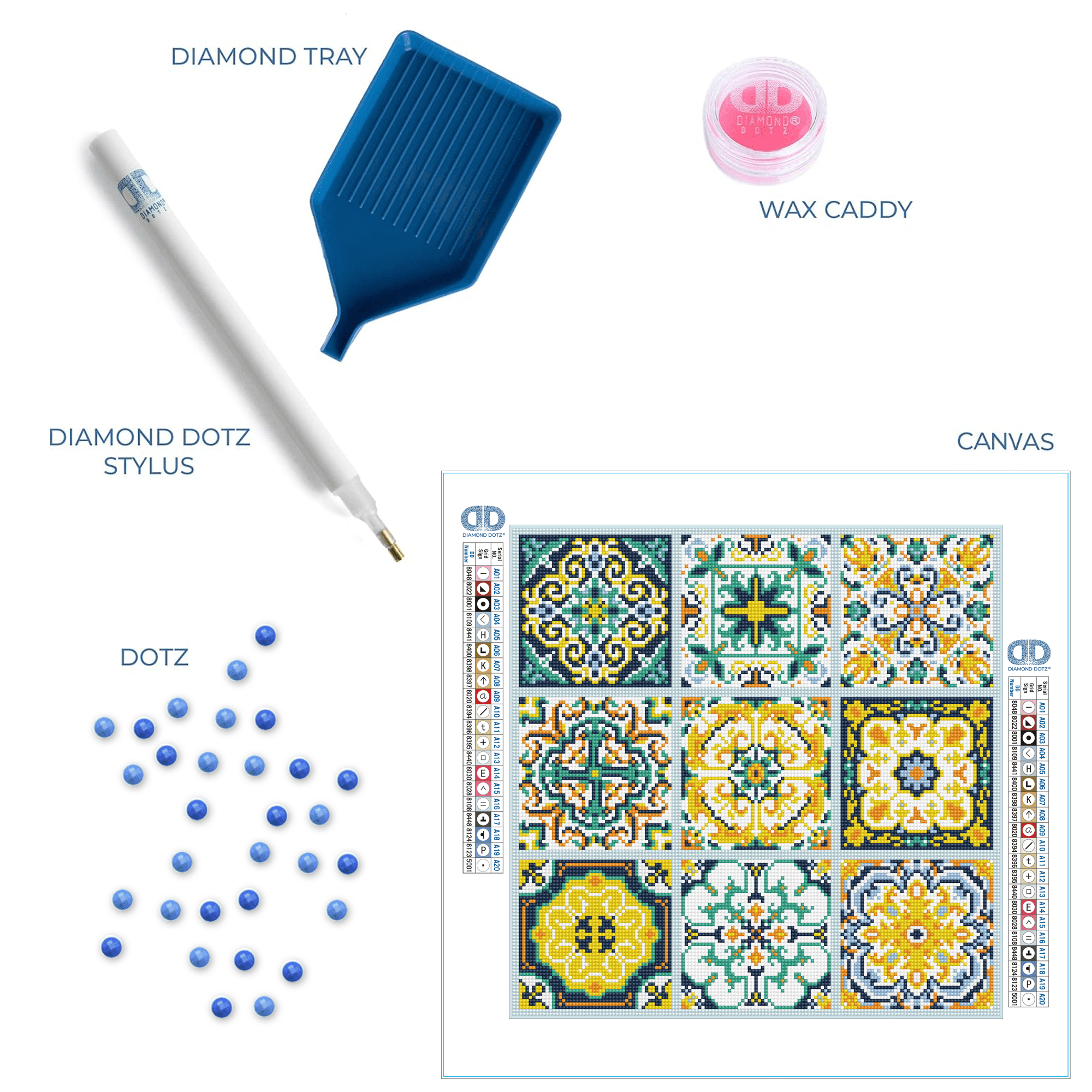 Diamond Dotz Mesmerising Tile Diamond Painting Kit - 16.5" x 16.5"