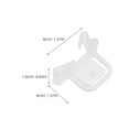thumbnail image 6 of EXHUMKY Clear Plastic Shelf Clips, 100 Pieces, Sleek Design for Retail Displays, Improved Visibility and Support, 6 of 8