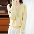 thumbnail image 4 of Winter Sweaters for Women, Semi High Neck Knitted Sweater in Solid Color, 4 of 8