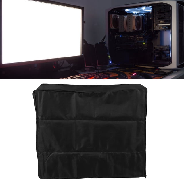 PC Dust Cover, Zipper Design Computer CPU Dust Cover Oxford Cloth for Office