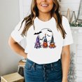 thumbnail image 2 of Blusa de manga corta de verano con estampado de Halloween vintage para mujer Pompotops  hfajkhk139643, 2 of 9