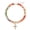 Color 02, variant on Layered Necklaces for Women, 14K Gold Plated Heart Pendant & Colorful Acrylic Beaded Choker, Cute Trendy Jewelry, Anti-Tangle Single Clasp Design, Summer Beach Boho Necklace for Women