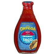 Ortega Original Thick and Smooth Hot Taco Sauce, Kosher, 16 oz