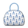 thumbnail image 2 of Insulated Lunch Bag Women, Reusable Blue Lobster Art Painting Pattern Tote Lunch Box, Leakproof Cooler Lunch Bags for Work Office Travel Picnic, 2 of 6