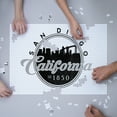thumbnail image 3 of San Diego, California, Skyline Badge (Black and White) (1000 Piece Puzzle, Size 19x27, Challenging Jigsaw Puzzle for Adults and Family, Made in USA), 3 of 4