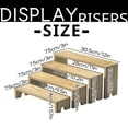 thumbnail image 3 of 8-Piece Wood Cake Stand Set, Natural Wood Tiered Display for Cupcakes, Desserts, Party Food, 3 of 8