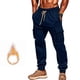 thumbnail image 4 of Puntoco Pantalones casuales de moda con cordón de color sólido para hombres, pantalones largos, 4 of 9