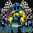 thumbnail image 3 of CafePress - Let's Go Kart! Kids Dark T Shirt - Dark T-Shirt Kids XS-XL, 3 of 4