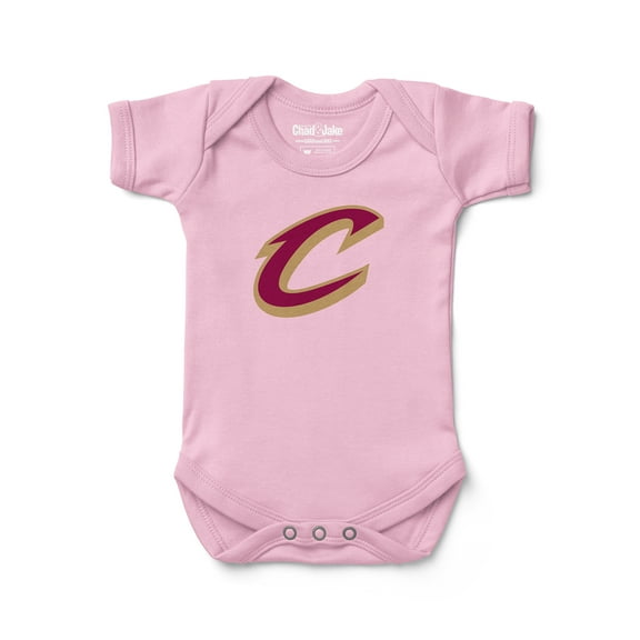 Newborn & Infant Chad & Jake Pink Cleveland Cavaliers Primary Logo Bodysuit