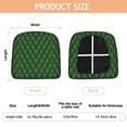 thumbnail image 3 of Green Christmas Tree Seat Covers for Dining Room Chairs Set Of 4,Stretch Printed Washable Chair Seat Cover with Elastic Ties and Button,Removable Waterproof Couch Cushion Covers, 3 of 6