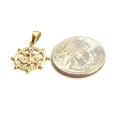 thumbnail image 3 of 14k Two Tone Gold tiny Boat Wheel Anchor Nautical Sailor Pendant jewelry 1.7g, 3 of 12