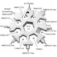 thumbnail image 4 of Cet Ensemble d'Outils Multifonctions en Forme de Flocon de Neige 3 Pcs Peut Être Utilisé comme Tournevis à Tête Plate/phillips et Clé, Ce Qui en Fait un Excellent Cadeau de Noël pour les Hommes et un gadget Pratique pour le camping en Plein Air et l'Utilisation Quotidienne., 4 of 11