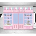 thumbnail image 2 of 7x5FT Ice Cream Party Backdrop Cute Pink Photo Studio Parlor Door Window Cake Princess Birthday Party Banner Wallpaper Photography Backdrops for Pictu, 2 of 4
