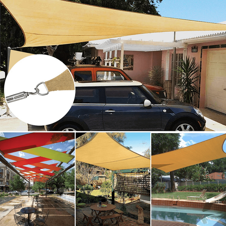 ONSN Tech ONSN Shade Sail Hardware Kit, Stainless Steel Hardware Kit for Triangle Square Rectangle Sun Shade Sail Installation for Garden Patio Lawn