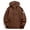 Brown, variant on Color Block Waterproof Mountain Jacket for Unisex, Hooded Full Zip Long Sleeve, Windproof Hiking Outerwear, 1 Piece, S-4XL, Plus Size Friendly
