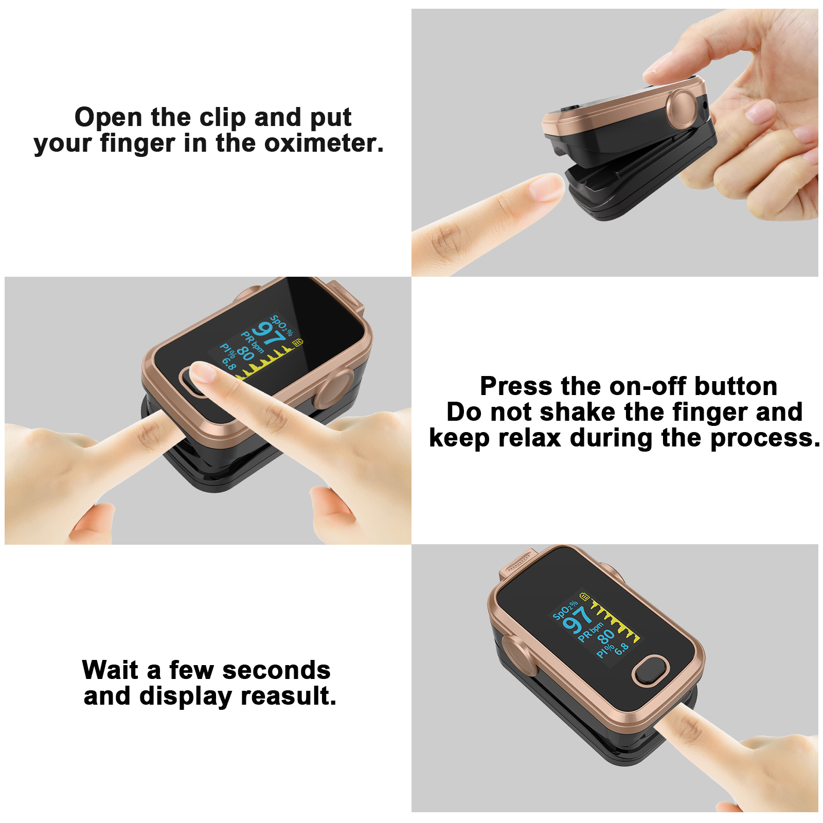 Leraise Fingertip Pulse Oximeter A310E photo 7