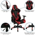 thumbnail image 5 of Emma + Oliver Black Gaming Desk & Chair Set with Cup Holder, Headphone Hook, and Monitor Stand, 5 of 13