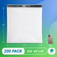 thumbnail image 2 of White Poly Mailers Envelopes, 24 x 24 Inches. Pack of 200 Plastic Shipping Bags for Clothes, 2.0 Mil. Stretchy Shipping Envelopes for Clothing. Waterproof Mailers Poly Bags with Self-Seal, 2 of 6