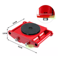 thumbnail image 2 of Tortuga Patin Para Mover Carga Pesada 6t 4 Ruedas, Rojo, 2 of 5