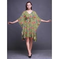 thumbnail image 4 of Bimba Kaftan de Plage à Fleurs, Paréo de Bikini, Robe Midi pour Femmes, Caftan Court - P-L, 4 of 5