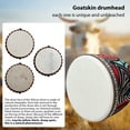thumbnail image 4 of Riwcyla 8,inch African Drum PVC Drum Body Goatskin Drum Surface Lightweight Hand Clapping Drum Percussion Instrument Colorful Pattern Bongo Drum for Adult Beginners, 4 of 6