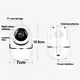thumbnail image 2 of Cámaras de seguridad para el hogar con intercomunicador de voz bidireccional, resolución HD de 1080P para imágenes vívidas, rotación flexible para una amplia cobertura, detección de movimiento para, 2 of 5