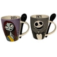 thumbnail image 1 of Juego 2 Tazas Jack & Sally de Porcelana Con Cuchara, 310 ml con Caja de Regalo Skellington, 1 of 6