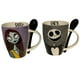 thumbnail image 1 of Juego 2 Tazas Jack & Sally de Porcelana Con Cuchara, 310 ml con Caja de Regalo Skellington, 1 of 6
