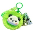 thumbnail image 1 of Llavero con forma de panda, regalo creativo para mujeres y hombres, bonito recuerdo de fiesta de dibujos animados. Verde, 1 of 9