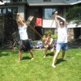thumbnail image 3 of Lanzador de globos de agua 500 Yard Toys 3 Person Slingshot 500 Water Balloons, The Beast Heavy Duty T-Shirt Launcher Water Bomb Slingshot Trebuchet Balloon Fight Cannon Catapult WD.WDQZL Hogar, 3 of 6