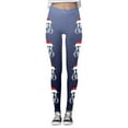 thumbnail image 4 of MKLEKYY Leggings para mujer, leggings con estampado navideño festivo para mujer, pantalones de yoga de cintura alta, mallas deportivas cómodas para fitness y entrenamiento, 4 of 4
