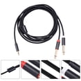 thumbnail image 2 of Weiweiguan 1pc Stage Signal Audio Cable Electric Guitar Cable Extension Cord Wire (Black), 2 of 7