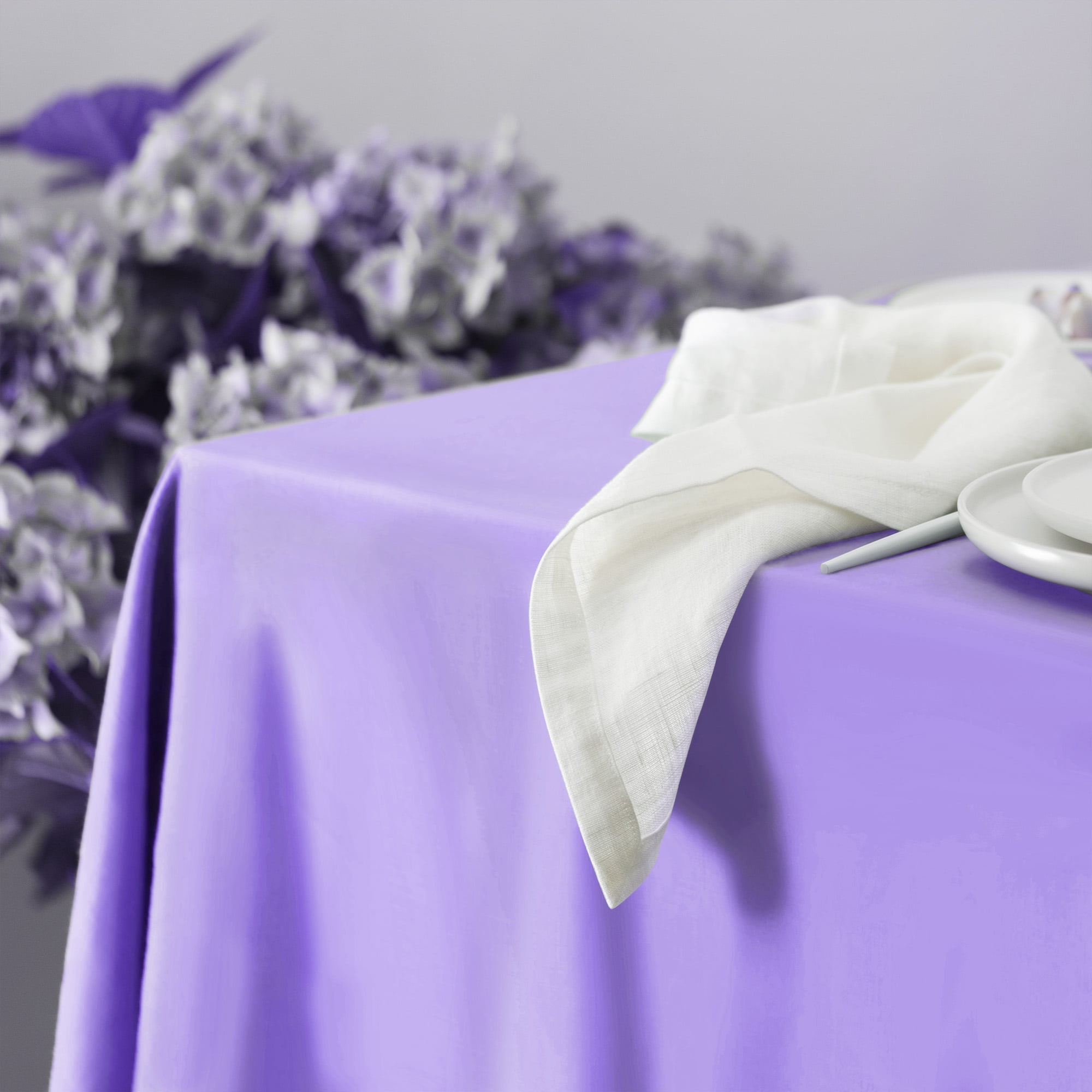 Way To Celebrate Purple Rectangular Plastic Table Cover, 54 in x 108 in
