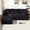 Black + Corduroy + Foam + 3 Seat+ left, variant on Modern Chenille Soft Cushion Combination Sofa Set, Modular L - Shaped Combination Living Room Sofa Set, Free - Combination Living Room And Tatami Room Sofa (side Chaise Longue)Black