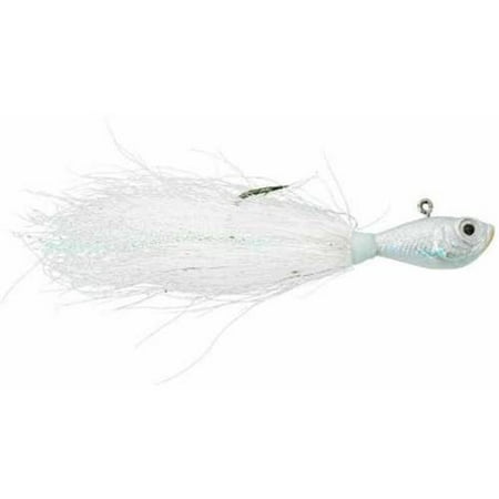 SPRO Fishing Bucktail Jig, White, 1 Pack (Best Bucktail Jig For Stripers)