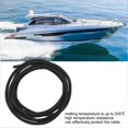 thumbnail image 4 of 5mm/0.2in Black Cord Protector Self Wrapping Wire Loom High Temperature Resistant Cable Sleeve for RV Boat 3meter/10ft, 4 of 5