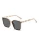 thumbnail image 5 of Gafas de sol cuadradas para mujer, lentes de sol Vintage con montura grande, espejo negro, sombreado, polarizador, Sexy, de viaje, Uv400, 2023, 5 of 5
