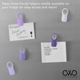 thumbnail image 3 of HAHDAXIA 10 Pc Bag Clips with Magnet- Food Clips, Chip Clips, Bag Clips for Food Storage with Air Tight Seal Grip, Snack Bags and Food Bags (Lavender), 3 of 4