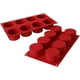 thumbnail image 1 of Molde cilíndrico de silicona para pasteles de 8 pares, molde para aromaterapia, molde para velas, resistente a altas temperaturas y fácil de limpiar Ormromra QH-1198, 1 of 4