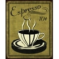 thumbnail image 2 of N Harbick 26x31 White Modern Wood Framed Wall Art Titled - Retro Coffee II, 2 of 5