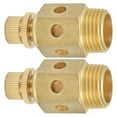 thumbnail image 3 of 2Pcs Pneumatic Muffler Brass Air Exhaust Adjustable Throttle Type Mute Silencer 1/2in PSC‑04, 3 of 14