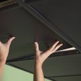 thumbnail image 4 of Genesis 2ft x 2ft Black Smooth Pro Ceiling Tiles - Easy Drop-in Installation - Waterproof, Washable and Fire-Rated - High-Grade PVC to Prevent Breakage - Package of 12 Tiles, 4 of 6