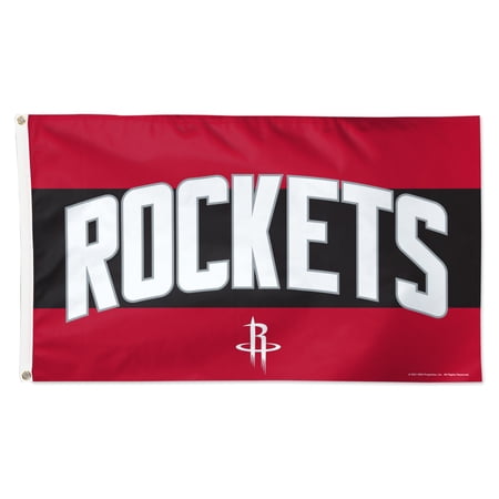 WinCraft Houston Rockets 3 x 5 Horizontal Stripe Deluxe Single-Sided Flag