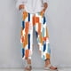 thumbnail image 4 of Pantalones de Mujer Traje Verano Cómodo de Moda Impreso Pantalones Recortados, Pantalones Elásticos Casuales, 4 of 5